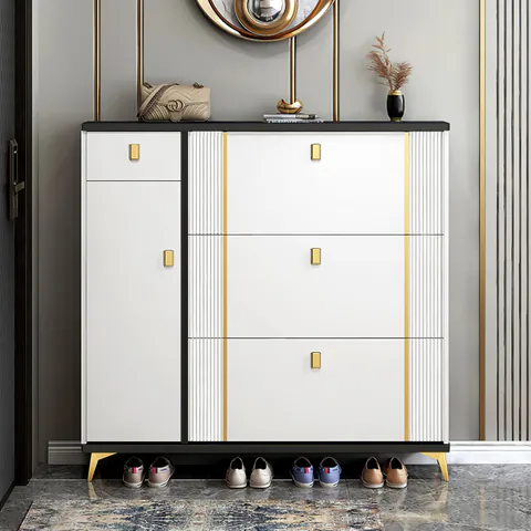 Pantofar 112-602 MDF White 100x24x118 cm