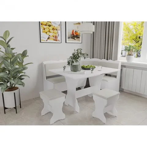 Set coltar bucatarie Rodos Alb Fildes