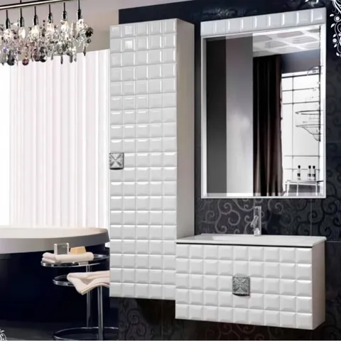 Set mobilier baie Adele Alb