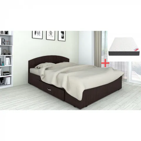 Set pat mijloc 140 cu saltea MR Wenge