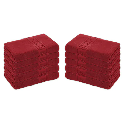 Set 10 Prosoape Baie, Bumbac 100%, 50x90cm, 550g m ², Greek