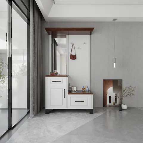 Cuier hol ZQD 108 Alb 110x43x200 cm