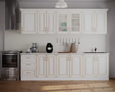 Bucatarie Imperia MS MDF Alb 2.6 m