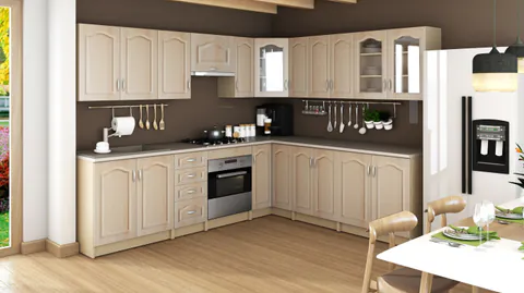 Bucatarie Olea Colt MDF Mesteacan