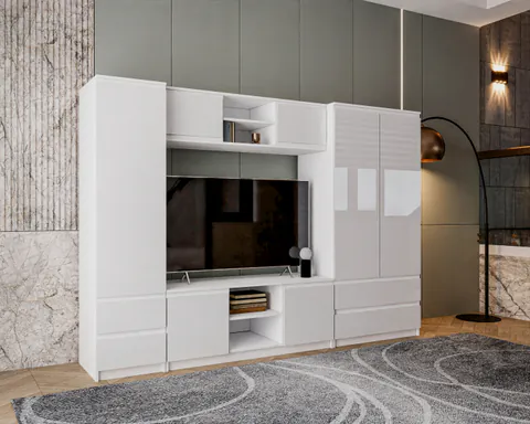 Living Chelsea Alb Acril 270x190x51cm