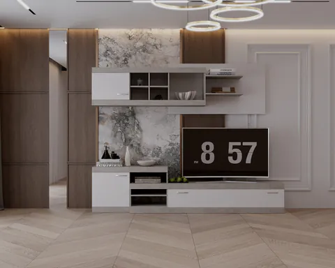 Living Domino Gri Alb