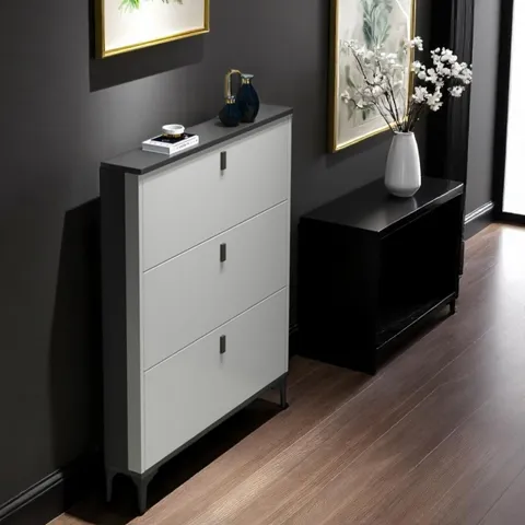 Pantofar 603 MDF Grey 100x24x118 cm