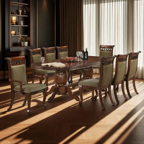 Set masa AC3269T cu 8 Scaune Antique Cherry