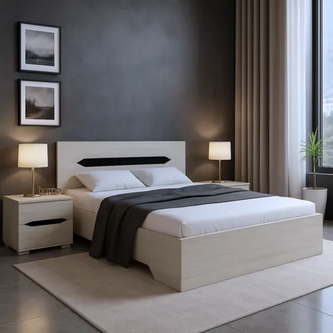 Set Pat 120 cu doua Noptiere Valencia K001