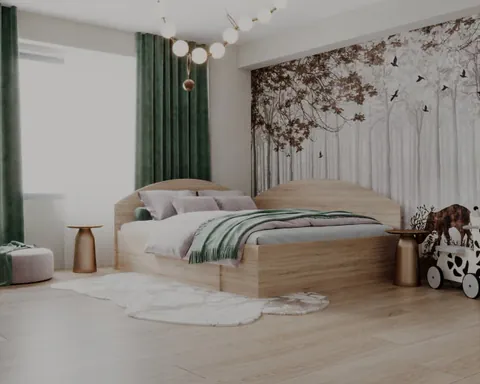 Set Pat Colt 160 si Saltea MR Poket Sonoma