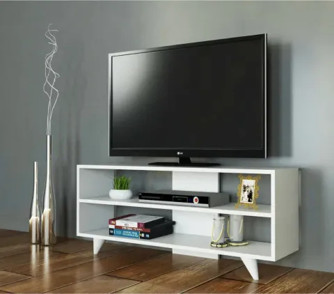 Comoda TV, One Homs, Alb, 120 x 50 x 30 cm, PAL 18 mm