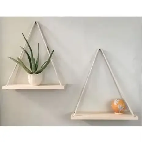 Raft de perete, Fly Homs, 36.5x13.5x2 cm, lemn natur