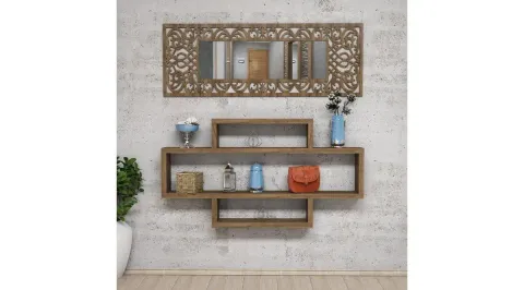 Raft de perete, Lotto Homs, nuc, 120 x 65 x 14 cm, PAL 18 mm