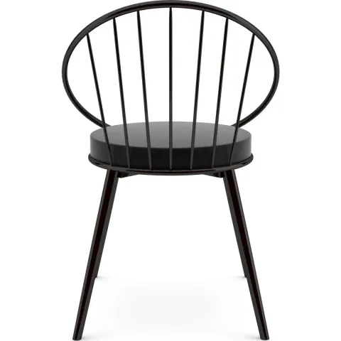 Scaun metal, Dining Homs, negru 76 x 62 cm, 30450
