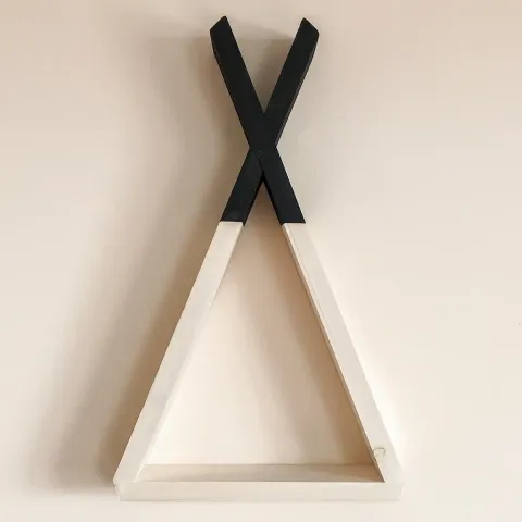 Raft de perete din lemn, seria Wood Homs, 40x23x6 cm, 700124