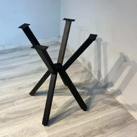 Picioare pentru masa rotunda sau patrata metal, culoare negru,A0062