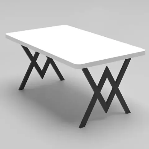 Masa bucatarie texturata, Alb, 110x70x75 cm, A0024