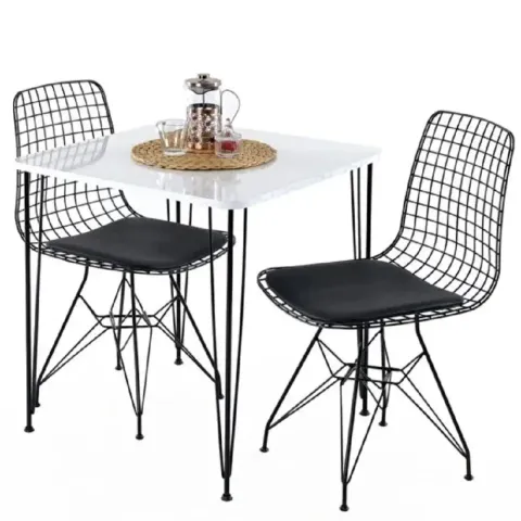 Masa bucatarie patrat texturata, Homs 70x70x75 cmA0046