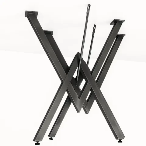 Set picioare masa metal Homs, eco model,Negru, 72x57 cm, A0064