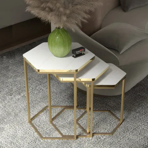 Set 3 masute de cafea, Aurora, 25067