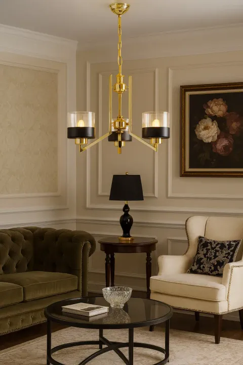 Lustra auriu-negru, homs ro,40034