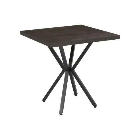 Masă fixă pătrată Axion negru marmorat