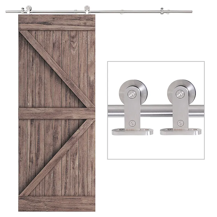 Pista pentru usa glisanta HOMCOM din otel cu kit de montare | Aosom RO