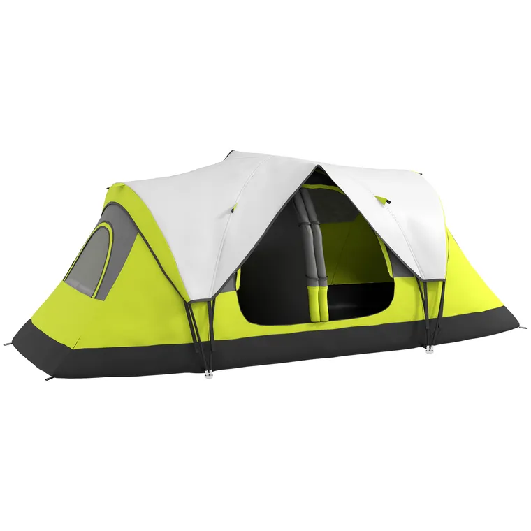Outsunny Cort de Camping cu 2 Dormitoare pentru 6-8 Persoane | Aosom Romania