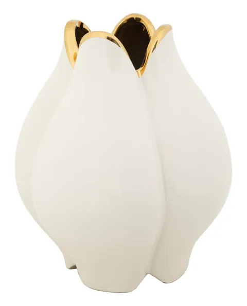 Mauro Ferretti Vaza Ceramica Alba cm Ø 23X27,5 | Aosom Romania