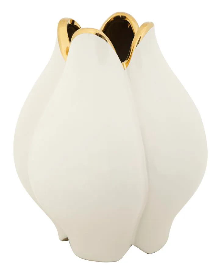 Mauro Ferretti Vaza Ceramica Alba cm Ø 23X27,5 | Aosom Romania