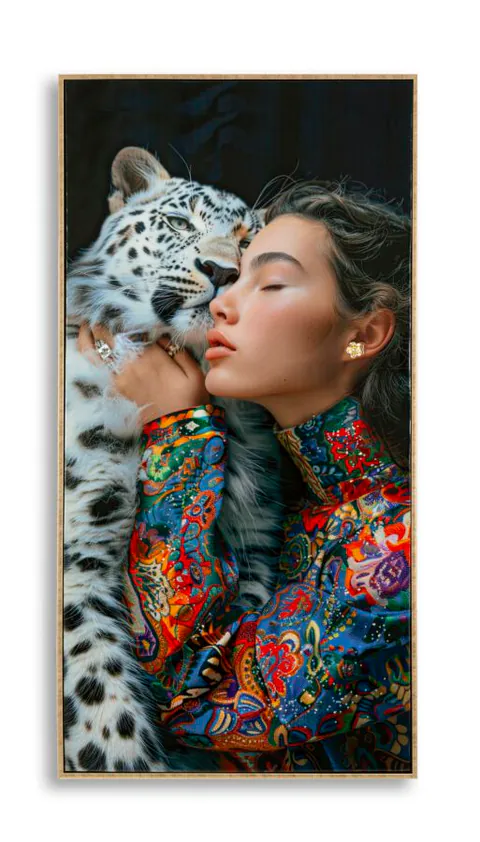 Mauro Ferretti Pânză Lacuită cu Cadru -A- cm 52x4x101 | Aosom Romania