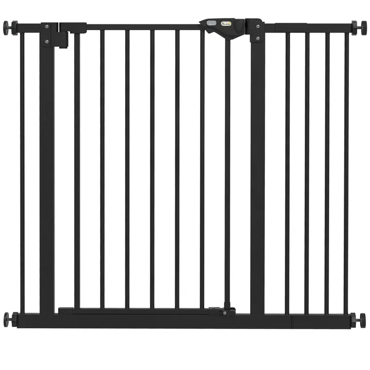 PawHut Poartă pentru Câini cu Lățime Reglabilă și Închidere Automată, Negru | Aosom Romania