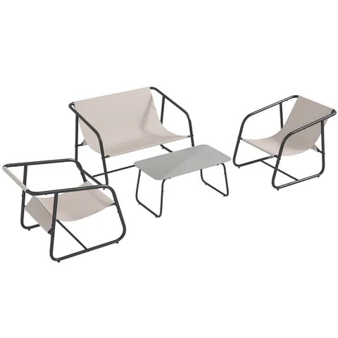 Outsunny Set de Mobilier de Gradina, Set de Conversatie Sofa | Aosom Romania