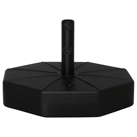Outsunny Bază pentru Umbrelă din Plastic cu Stâlpi de Ø38/48 mm, Ø60x36 cm, Negru | Aosom Romania