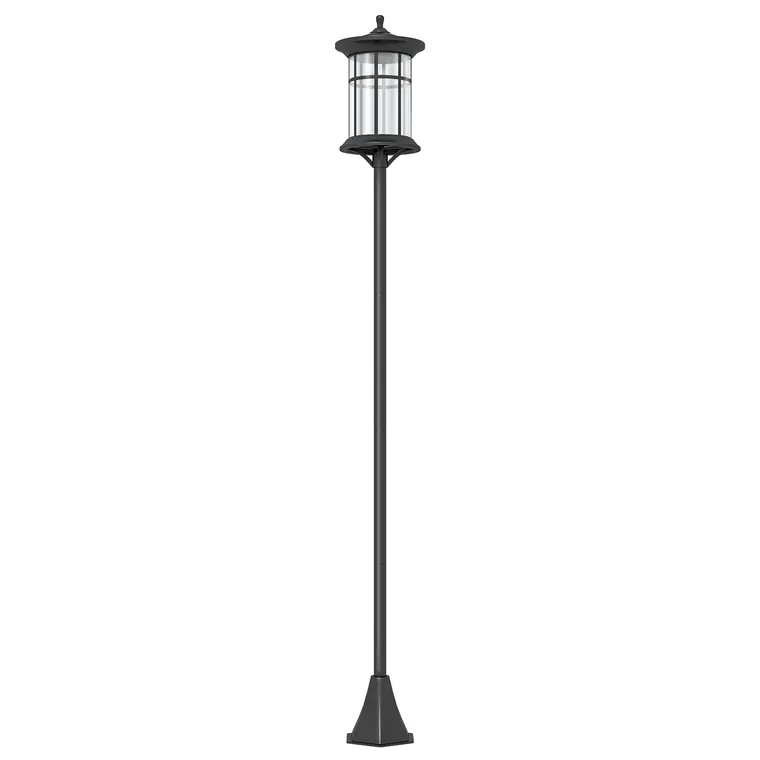 Outsunny Lampă Solară, Lumină Stradală în Aer Liber, Impermeabil pentru Terasă, Grădină, Curte, Cale, 23.5x23.5x184 cm, Alb | Aosom Romania