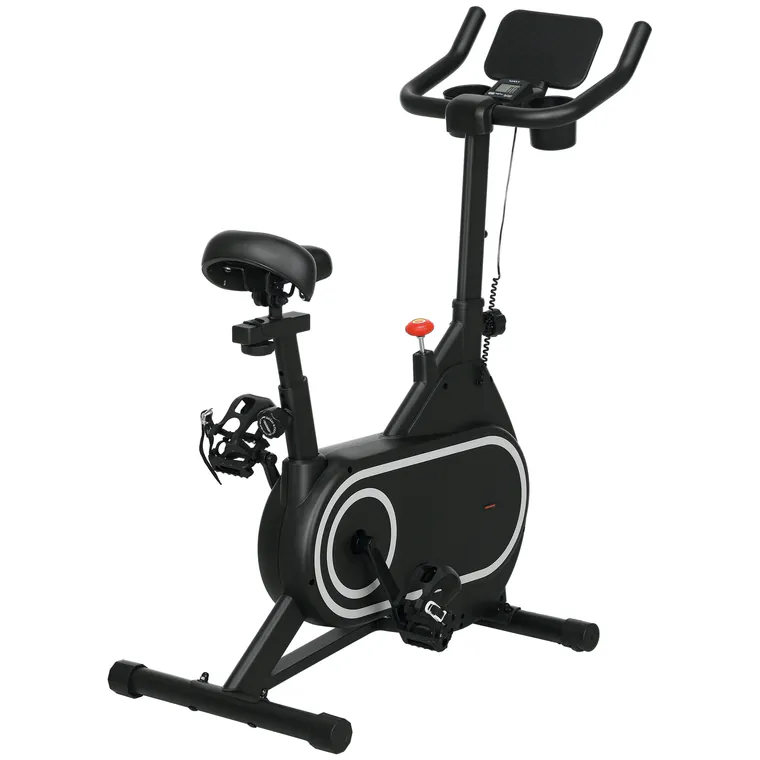 SPORTNOW Bicicleta pentru exercitii fizice, Bicicleta magnetica pentru ciclism in interior, ecran LCD, suport sticle/tableta | Aosom Romania