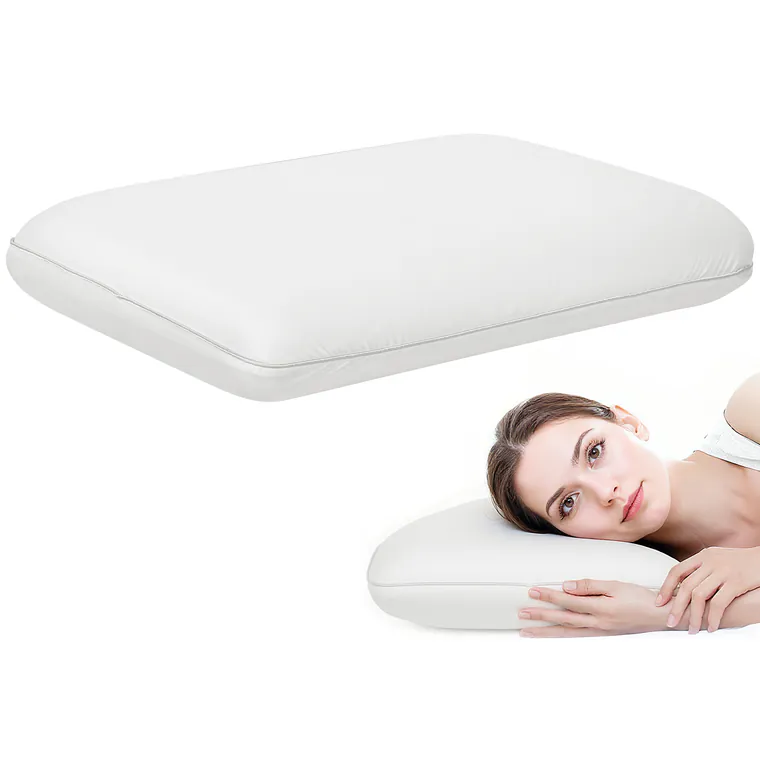 HOMCOM Pernă Memory Foam cu Husă Detașabilă 60x40x10 cm Crem | Aosom Romania