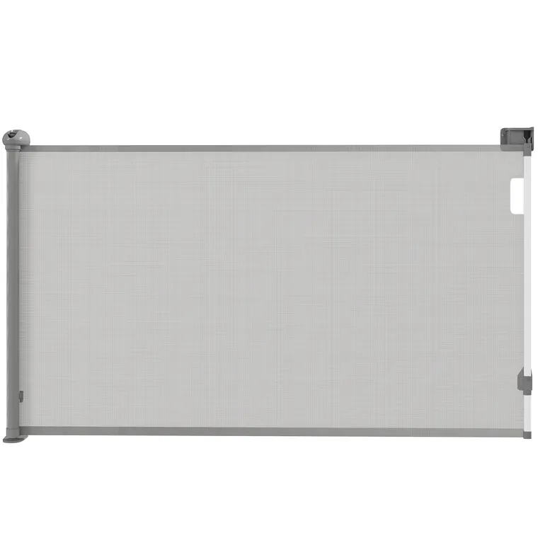 PawHut Bariera retractabila pentru caine de la 0 la 149 cm cu blocare automata - gri | Aosom Romania