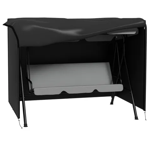 Outsunny Husă de Protecție pentru Leagăn de Grădină 3 Locuri pânză impermeabilă dim. 2,05L x 1,24l x 1,64H m Oxford Densitate Înaltă de 600D | Aosom Romania