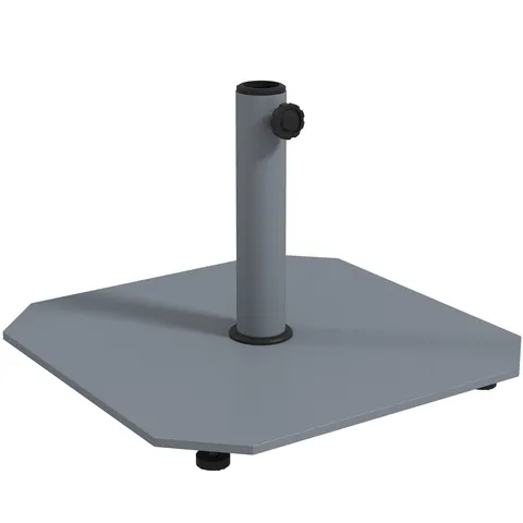 Outsunny Suport de umbrelă din metal 18,5 kg, Suport de umbrelă pătrat pentru umbrelă de 32/38/48mm | Aosom Romania