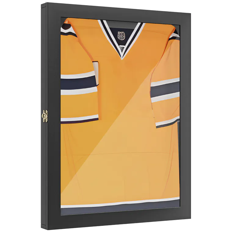 HOMCOM Frame box T-frame cadru pentru tricou ușă acril căptușeală internă fetru 71 x 6,5 x 89 cm negru | Aosom Romania