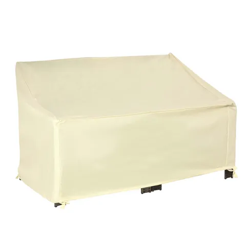 Outsunny Husă de protecție pentru mobilier de grădină cearceaf impermeabil 140L x 84l x 56/94H cm Oxford de înaltă densitate 600D Bej | Aosom Romania