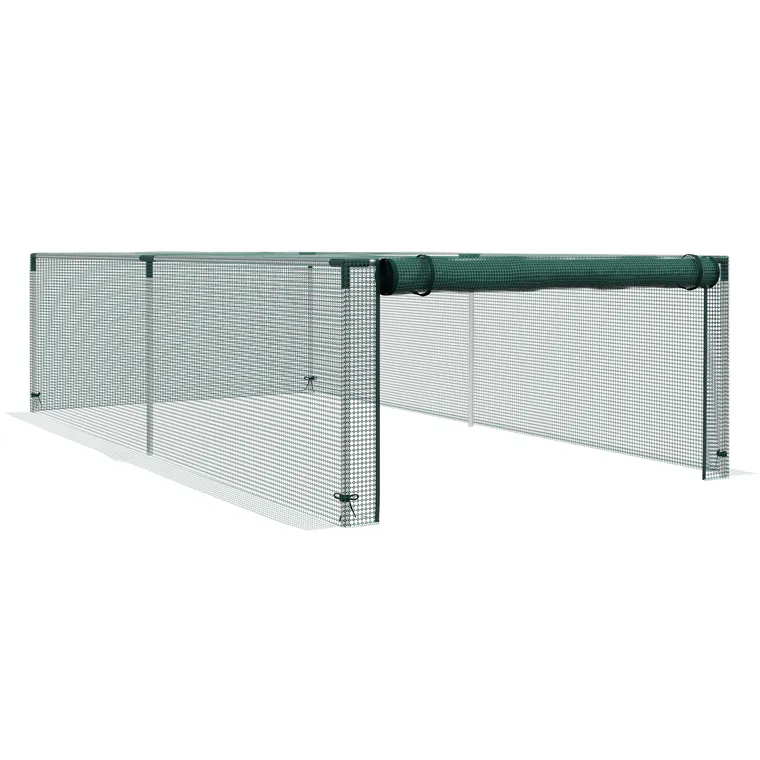 Outsunny Seră de grădină seră pentru roșii cu protecție din filet HDPE, dim. 125L x 248l x 62,5H cm | Aosom Romania