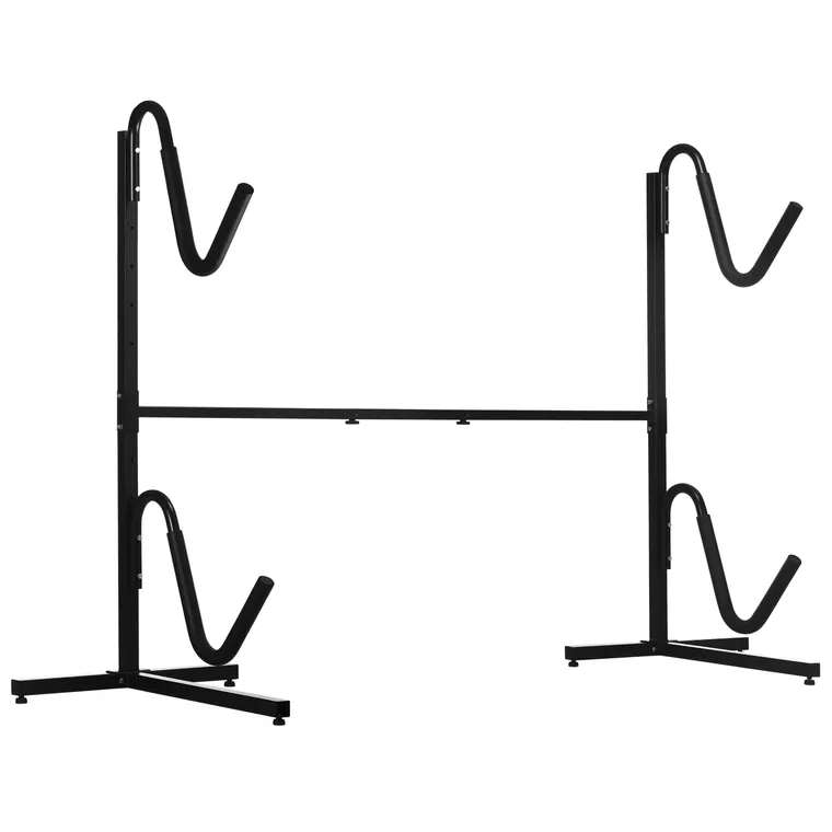 SPORTNOW Suport pentru 2 caiace, plăci de surf, stand-up paddleboards, cadru metalic, ajustabil în lățime 144-180 cm | Aosom Romania