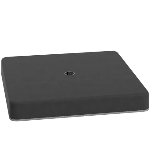 Outsunny Greutăți de bază pentru suport de umbrelă de soare, Impermeabil, umplut cu nisip, Plastic, 89L x 89B x 10,5Î cm, Negru | Aosom Romania