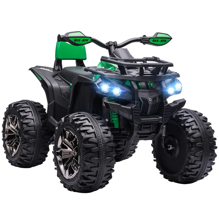 HOMCOM Quad electric 12V pentru copii, verde | Aosom Romania