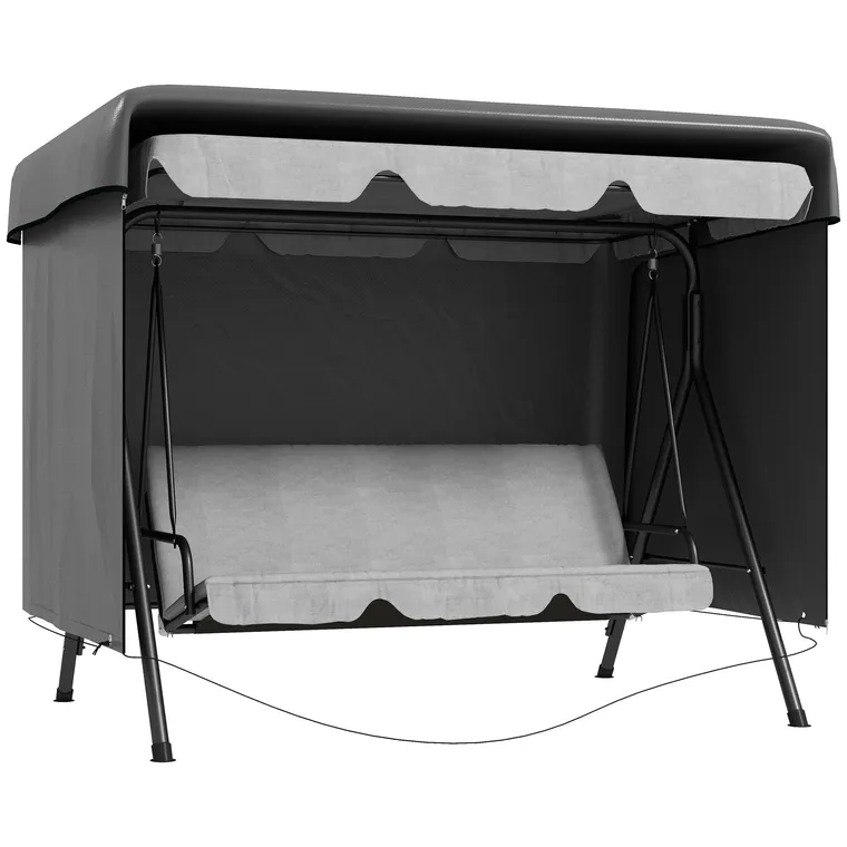 Outsunny Husă pentru mobilier de grădină, husă de protecție pentru mobilier outdoor, 215 cm x 155 cm x 150 cm, Gri închis | Aosom Romania