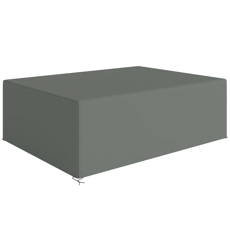 Outsunny Husă pentru mobilier de grădină, husă pentru set de grădină impermeabilă, rezistentă la vânt și la UV, 275 x 205 x 90 cm, gri | Aosom Romania