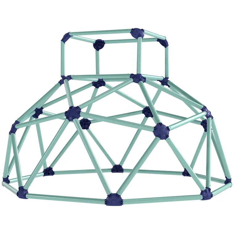 AIYAPLAY Cupolă de cățărat Ø182,5cm rezistentă la UV, impermeabil, dom de cățărat pentru copii până la 90 kg, pentru 3-8 ani, plastic Albastru | Aosom Romania