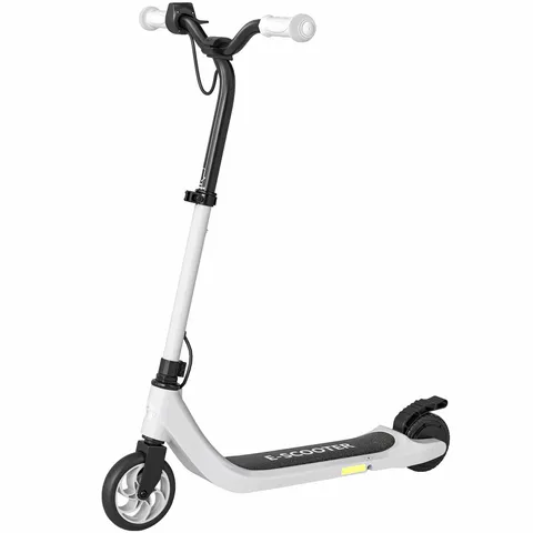 HOMCOM E-Scooter, trotinetă electrică, autonomie 6 km, de la 6 ani, cadru din oțel, negru+alb, 76 x 53 x 95cm | Aosom Romania
